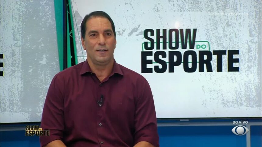 Edmundo participando do programa Show do Esporte