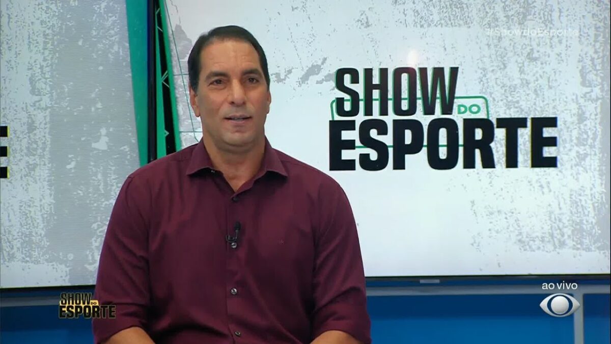 Edmundo participando do programa Show do Esporte