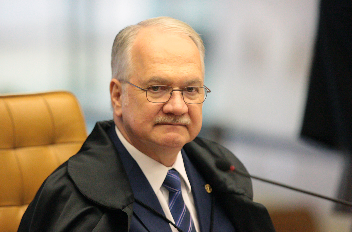 Ministro Edson Fachin durante sessão do STF