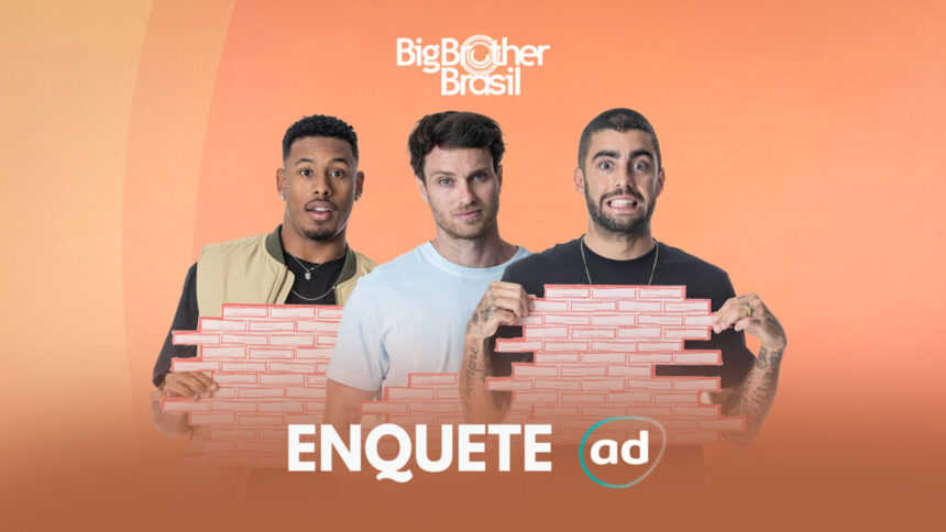 Paulo André, Lucas e Pedro Scooby no paredão do BBB 22