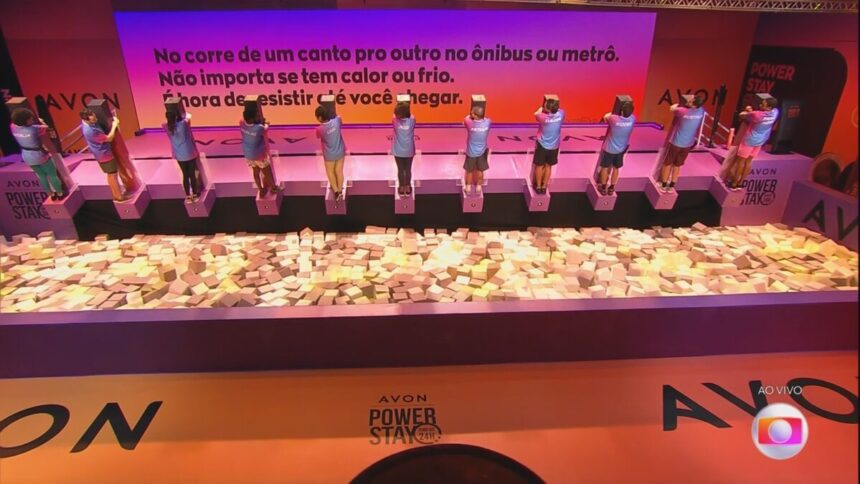 Participantes enfrentam calor durante a Prova do Líder do BBB 22