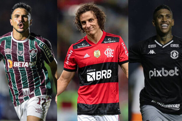 Willian (Fluminense), David Luiz (Flamengo) e Raniel (Vasco)