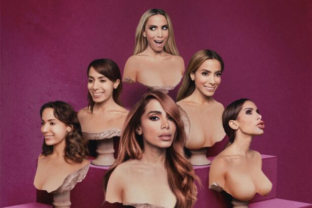 Anitta em diversas facetas na capa de Versions Of Me