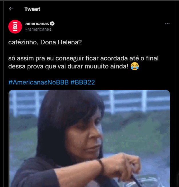 Gif de Gretchen cuando café em A Fazenda 5