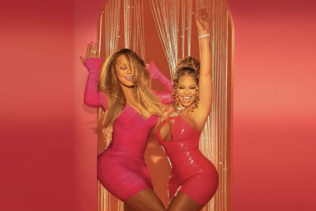 Mariah Carey e Latto na capa do single Big Energy