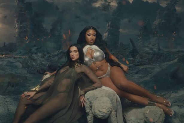 Megan Thee Stallion e Dua Lipa no clipe de Sweetest Pie