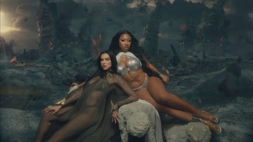 Megan Thee Stallion e Dua Lipa no clipe de Sweetest Pie