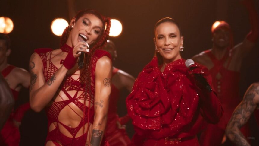 Pabllo Vittar e Ivete Sangalo no clipe de Lovezinho