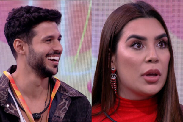 Rodrigo e Naiara eliminados no estúdio do BBB 22