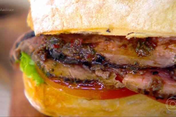 Rosbife de Maminha da Ana Maria Braga pronto no cenário do Mais Você
