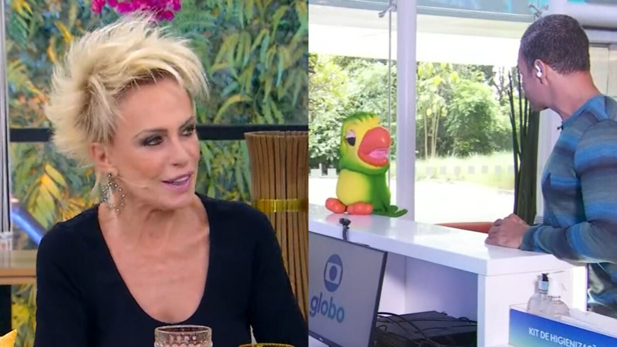 Ana Maria Braga em montagem com filho do Louro José e Fabricio Battaglini