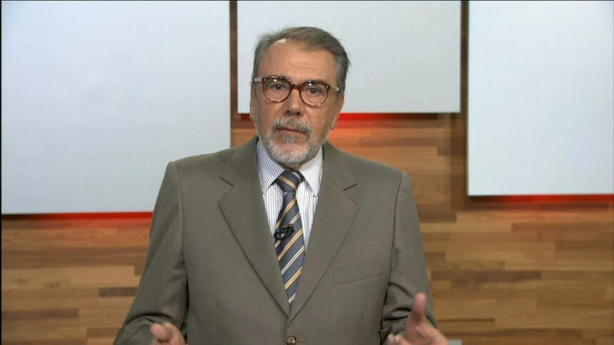 Carlos Monforte durante participação de um programa na GloboNews