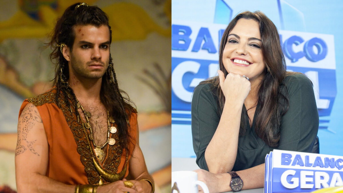 Daniel Blanco (Malquias) de Reis em montagem com Fabiola Reipert no quadro A Hora da Venenosa