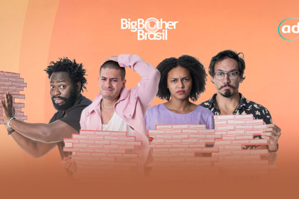 Douglas Silva, Arthur Aguiar, Jessilane e Eliezer na arte gráfica da Enquete do BBB 22