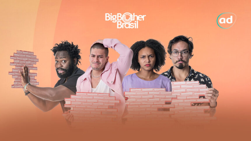 Douglas Silva, Arthur Aguiar, Jessilane e Eliezer na arte gráfica da Enquete do BBB 22