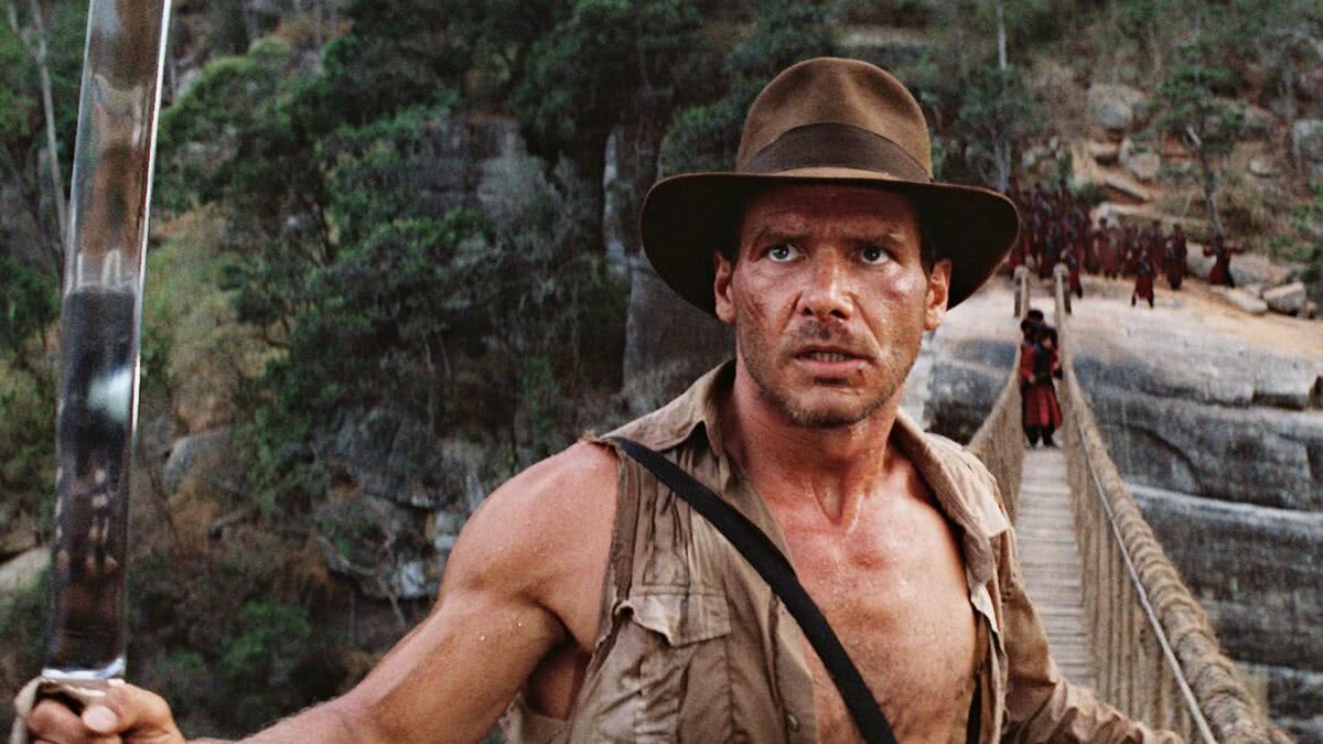 Trecho do filme Indiana Jones E O Templo Da Perdição, exibido pela TV Globo na Sessão de Sábado