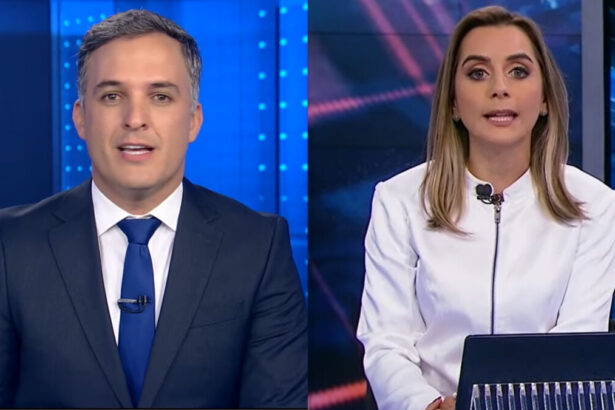 Leandro Stoliar, no Jornal da Record, e Livia Raick, no SBT Brasil