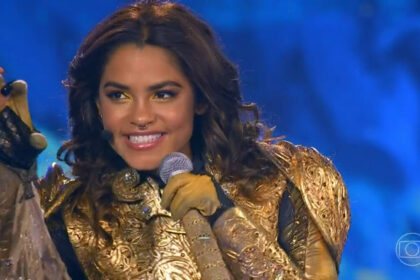 Lucy Alves após ser desmascarada como Leoa no The Masked Singer Brasil