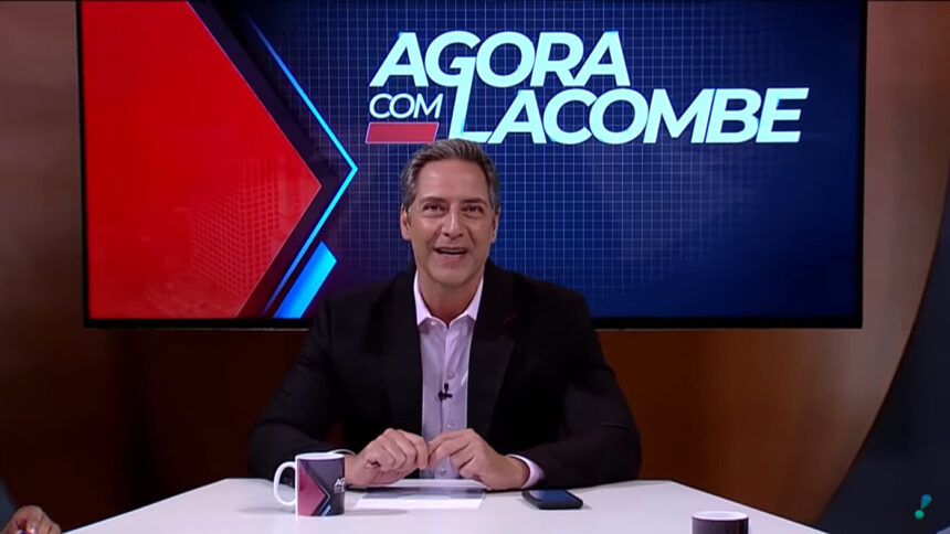 Luís Ernesto Lacombe nos estúdios do Agora com Lacombe