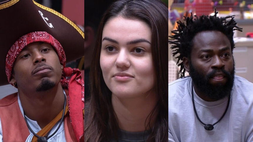 Paulo André, Eslovênia e Douglas Silva pedem votos na sala do BBB 22