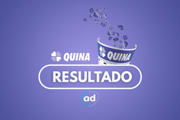 Logo do resultado da Quina da Caixa