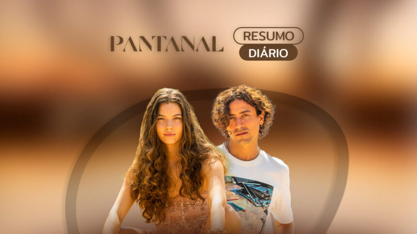 Logo do resumo diário da novela Pantanal