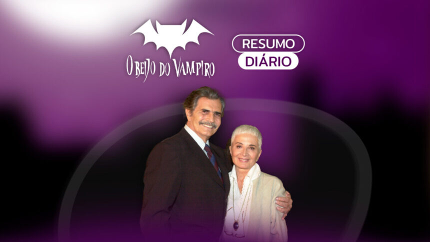 Logo do resumo diário da novela O Beijo do Vampiro na Canal Viva