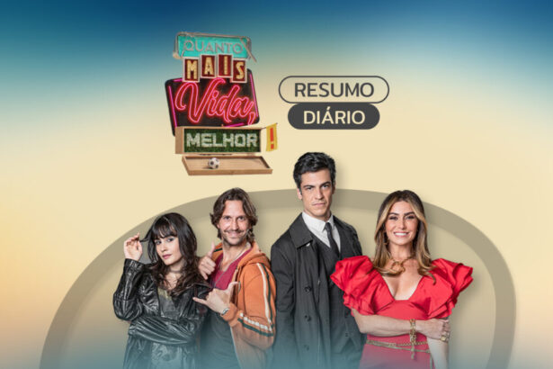 Logo do resumo diário da novela Quanto Mais Vida, Melhor!, exibida na TV Globo