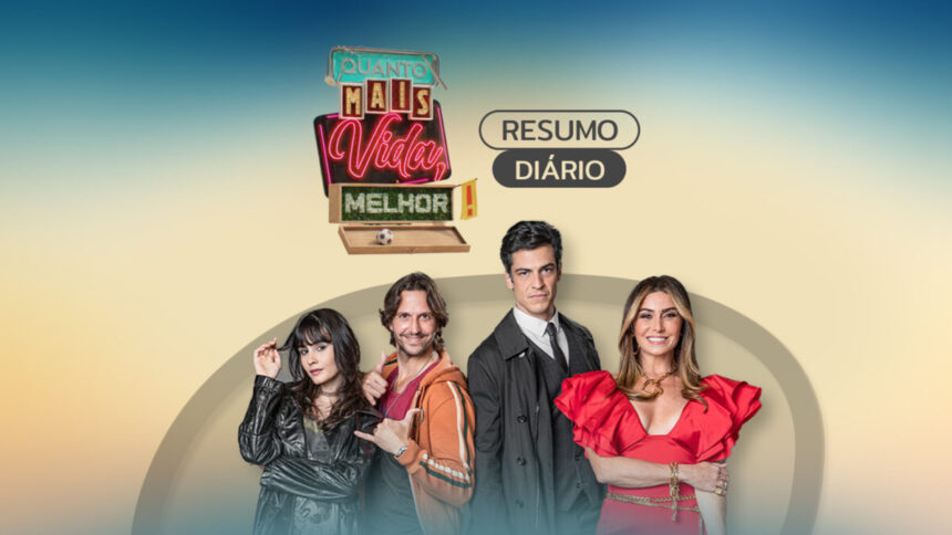 Logo do resumo diário da novela Quanto Mais Vida, Melhor!, exibida na TV Globo