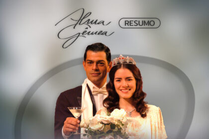 Logo do resumo semanall da novela Alma Gêmea exibia no canal Viva