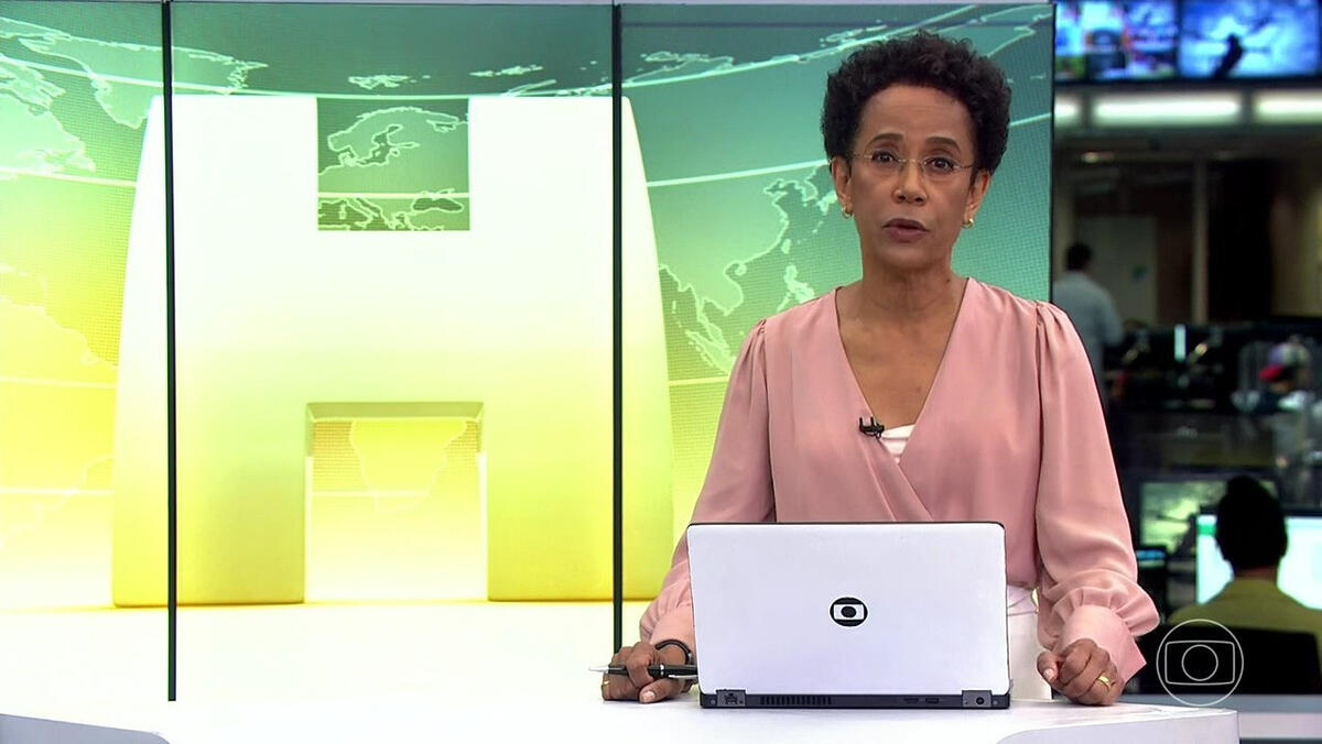 Zileide Silva nos estúdios do Jornal Hoje