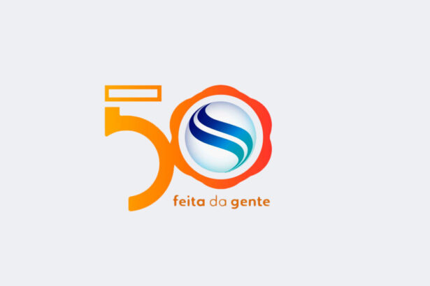 Nova logomarca da TV Sergipe alocada dentro do número 50, em homenagem aos 50 anos da emissora, com o escola "feito da gente" em baixo