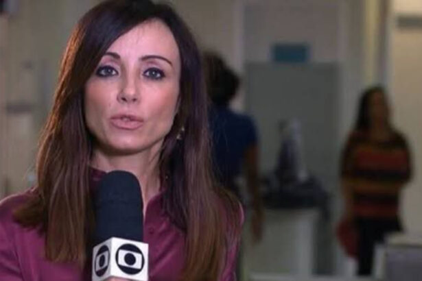 Elaine Bast em trecho de uma reportagem para a TV Globo