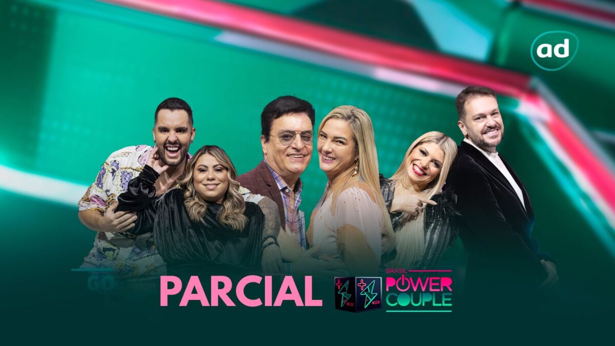 Foto ilustra os casais que disputam a primeira DR do Power Couple Brasil 6.