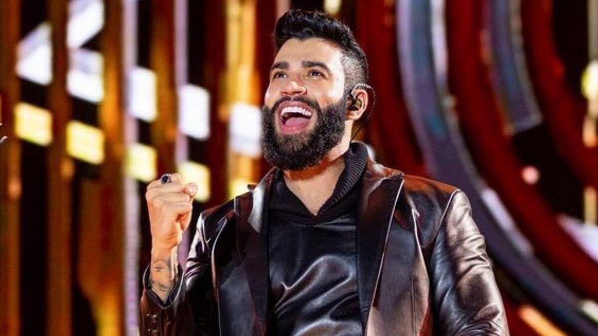 Gusttavo Lima em trecho de um show