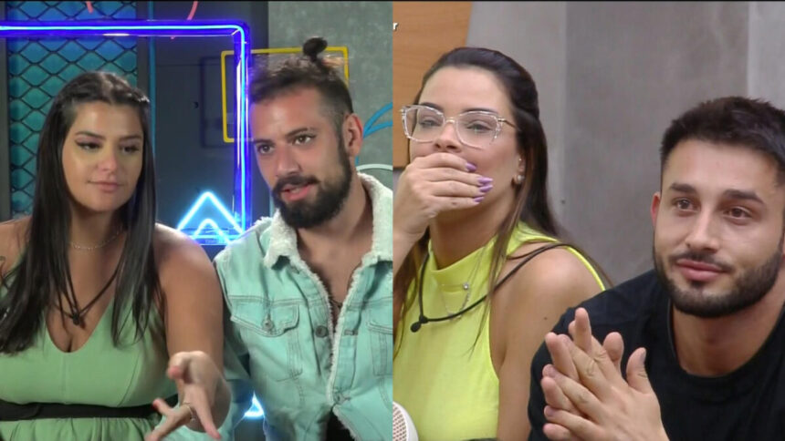 Gabi e Cartolouco e Ivy e Nandinho no Power Couple Brasil