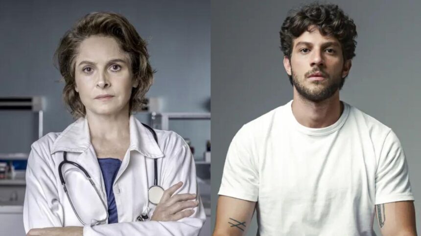 Drica Moraes e Chay Suede em uma montagem