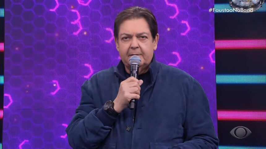 Fausto Silva em trecho do programa Faustão na Band