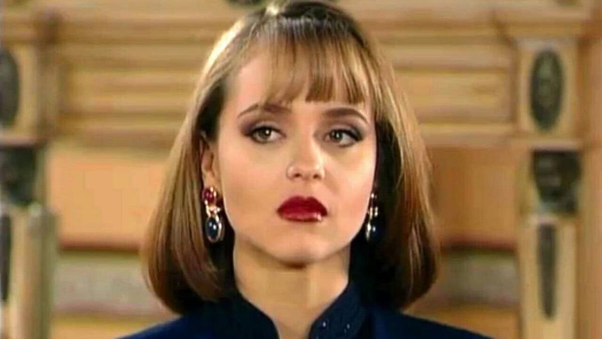 Atriz Gabriela Spanich durante gravação de A Usurpadora