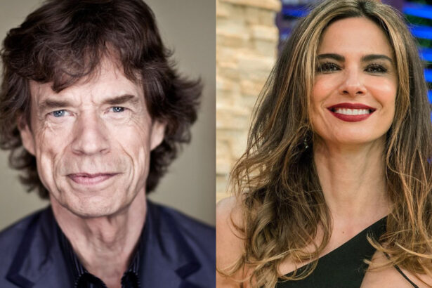 Mick Jagger e Luciana Gimenez em uma montagem