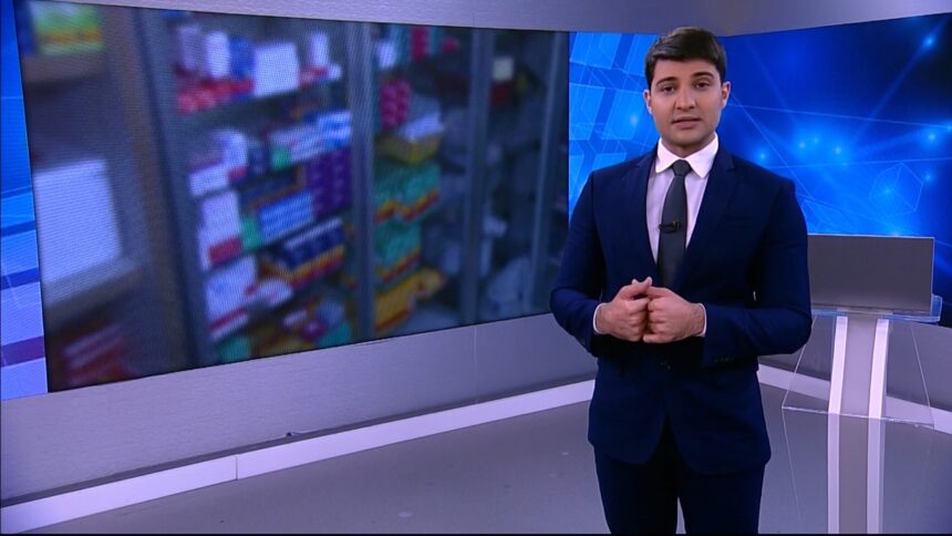 Rafael Algarte nos estúdios do News 19 horas, na Record News