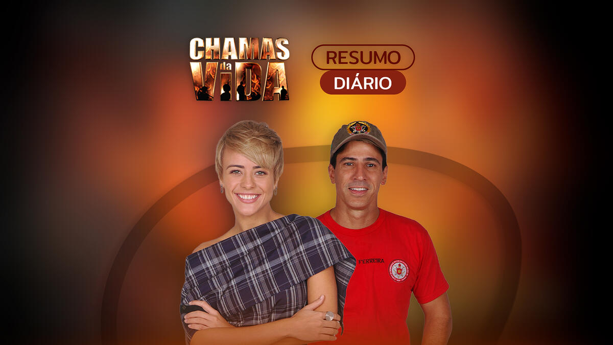 Arte de divulgação do resumo diário de Chamas da Vida