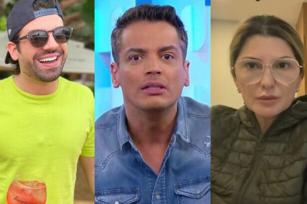 Montagem com Matheus Baldi, Leo Dias e Antonia Fontenelle em reportagem do Fantástico sobre Klara Castnho