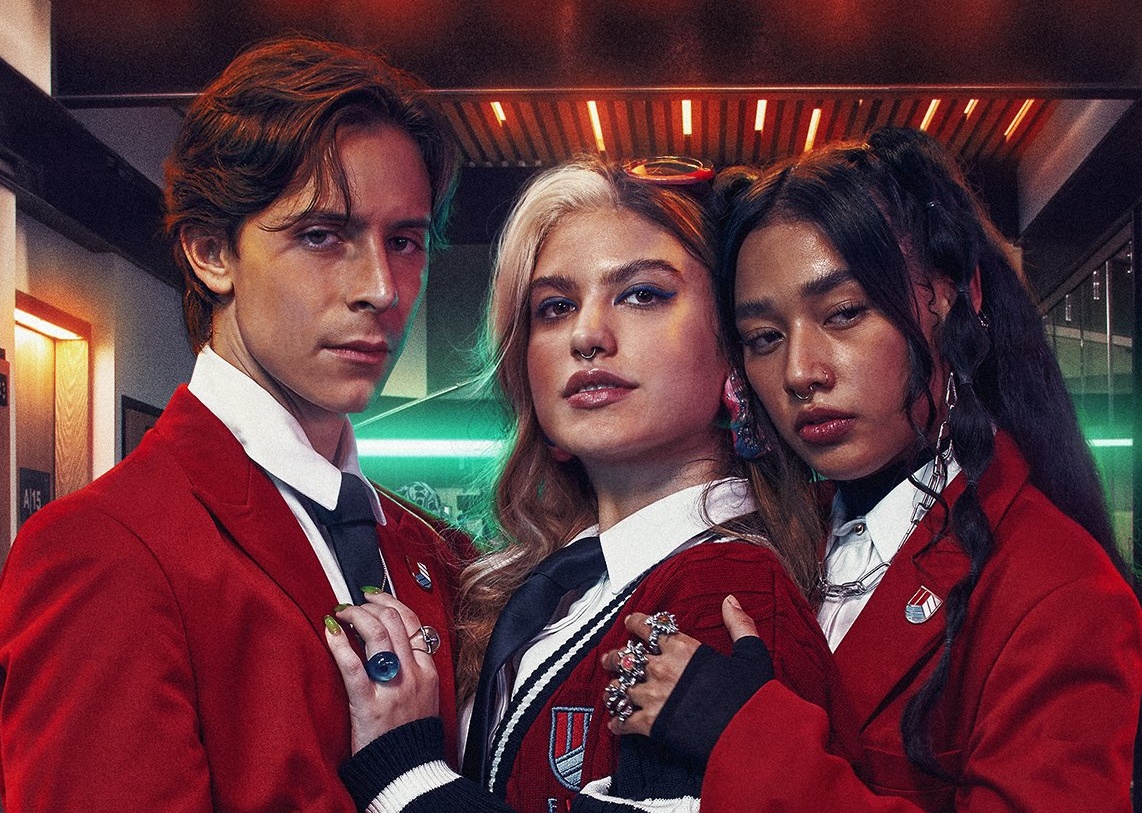 Elenco de Rebelde em cena da série