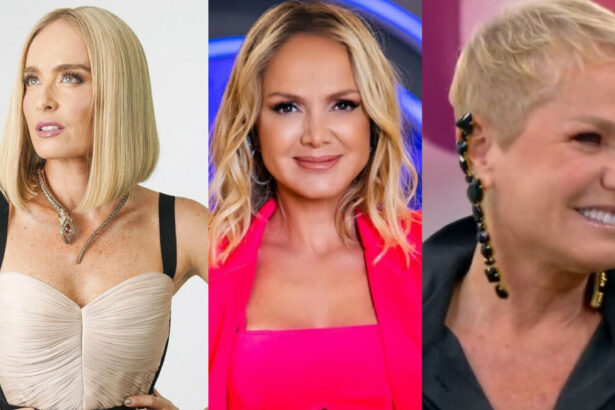 Angélica, Eliana e Xuxa em uma montagem