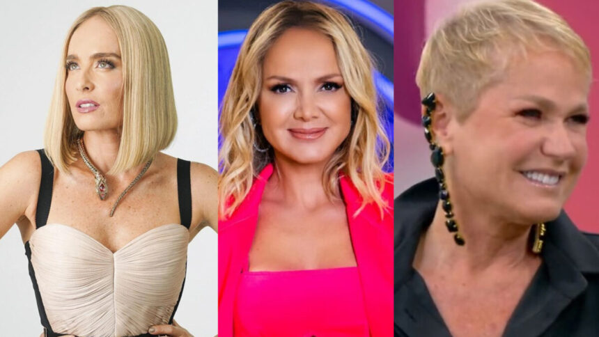 Angélica, Eliana e Xuxa em uma montagem