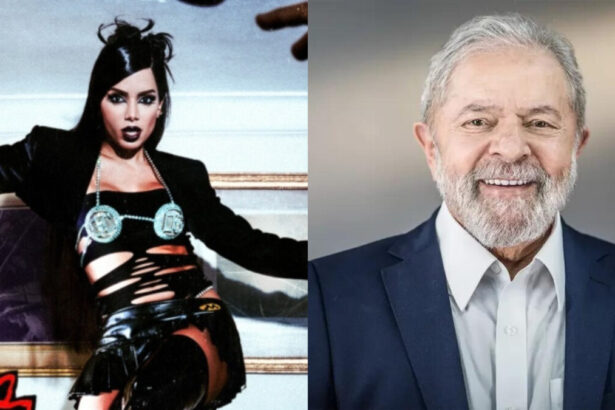 Anitta e Lula em uma montagem