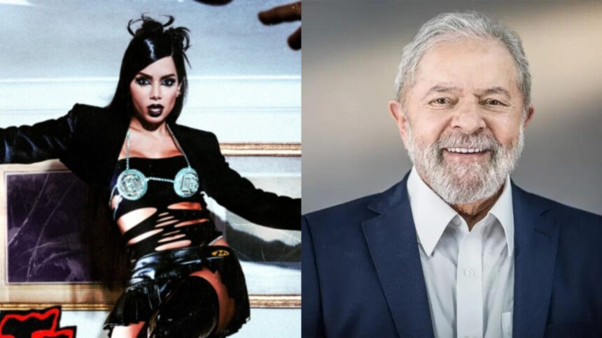 Anitta e Lula em uma montagem