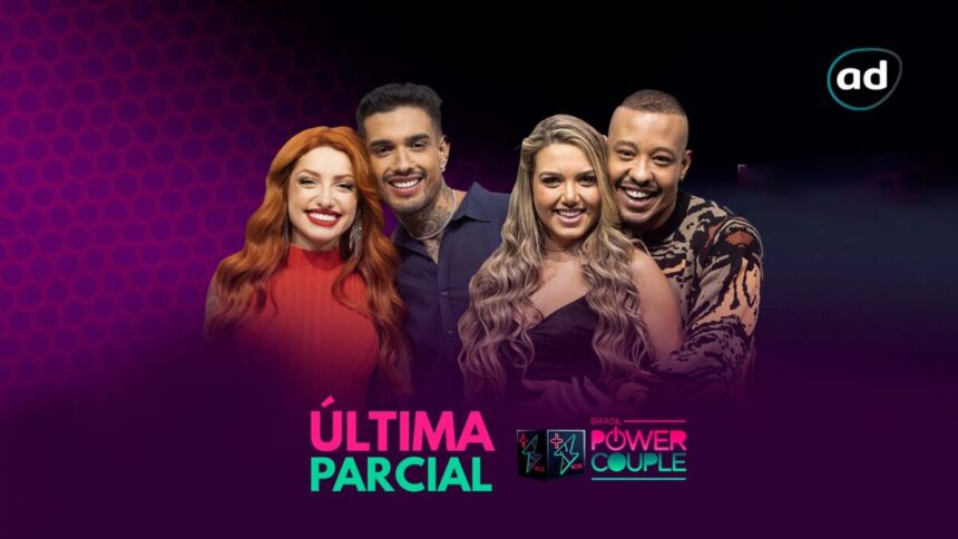 Brenda e Matheus e Karol e Mussunzinho na imagem, disputam o título de campeão do Power Couple.