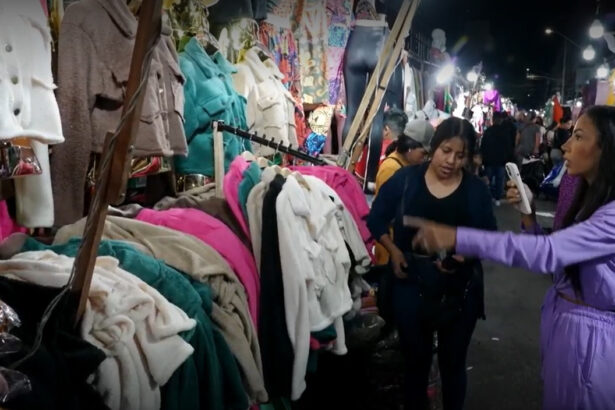 Trecho do Globo Repórter sobre a indústria têxtil, gravado na região do Brás, em São Paulo